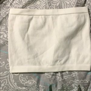 FashionNova white tube top